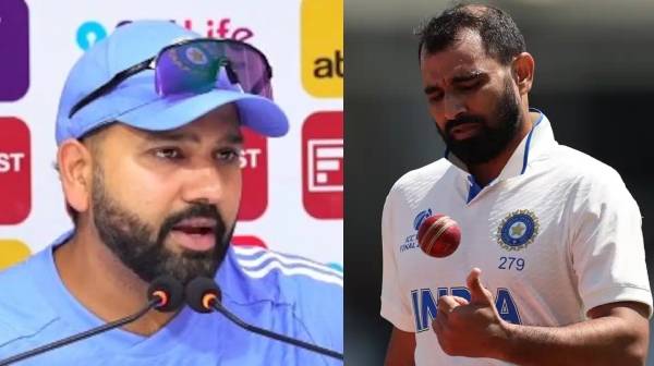 ind vs nz rohit sharma mohammed shami