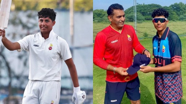 virendar sehwag aaryavir sehwag son double century