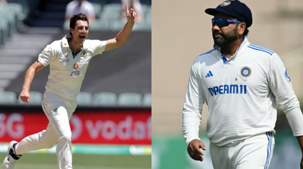 ind vs aus rohit sharma pat cummins vs