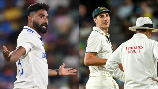 ind vs aus pat cummins siraj melbourne vs