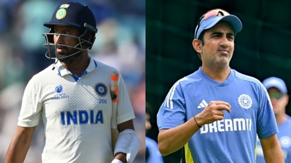 ind vs aus gautam gambhir pujara vs