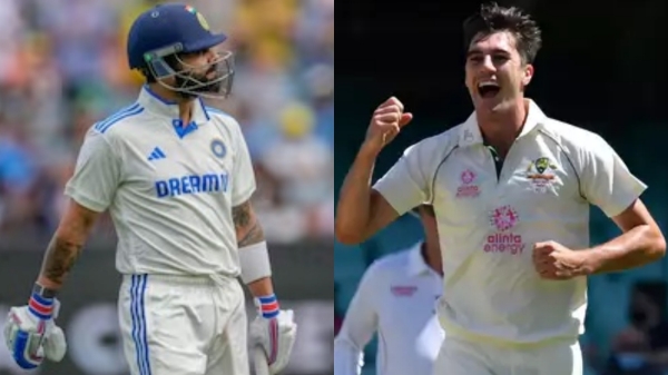 ind vs aus virat kohli pat cummins vs