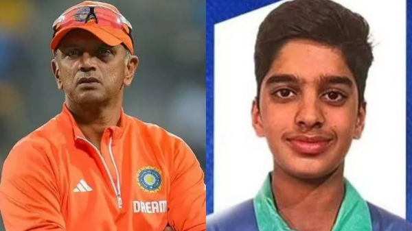 Rahul dravid Anvay Dravid Vijay Merchant Trophy