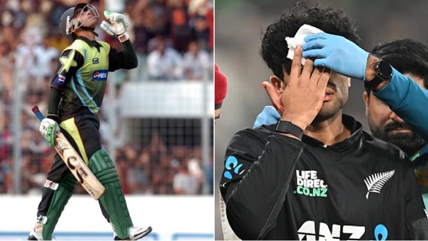 Rachin Ravindra Salman Butt pakistan new zealand