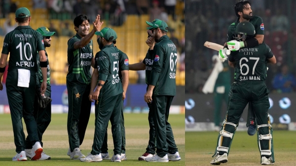 Tri series Pak vs SA Mohammed rizwan salman agha