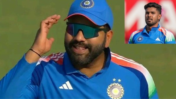 IND vs ENG 2nd ODI Rohit Sharma slams Harshit Rana after an overthrow