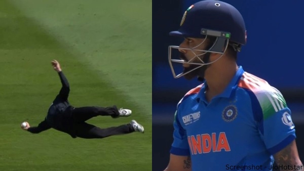 India vs New Zealand Glenn Phillips s Stunning Catch Dismisses Virat Kohli in Champions Trophy