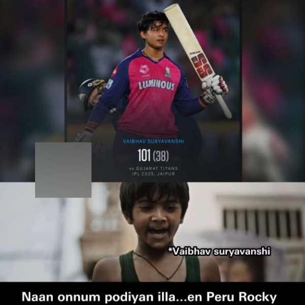 ipl 2025 memes Vaibhav Suryavanshi