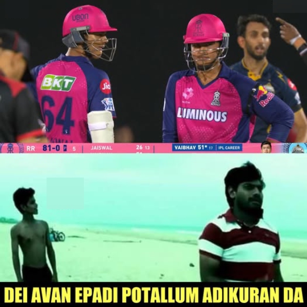 ipl 2025 memes Vaibhav Suryavanshi