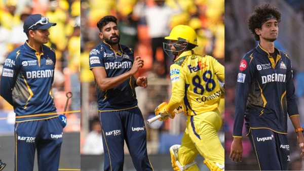 IPL 2025 CSK vs GT Mohammed Siraj Scolds Sai Kishore for fielding mistake