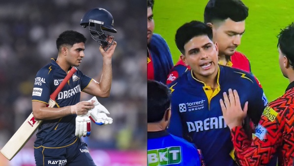 GT vs SRH Shubman Gill heated exchange with Umpires and Abhishek Sharma tried to Control the situation