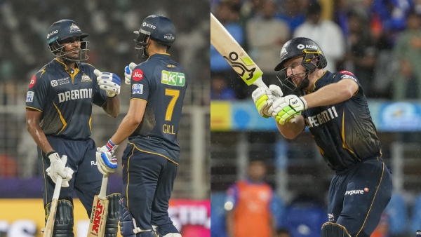 MI vs GT Gill Sai Sudharsan and Buttler surpassed the 500 runs and for the 1st time three players from the same team have achieved this milestone