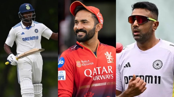 Sai Sudharsan Dinesh Karthik Ravichandran Ashwin IND vs ENG