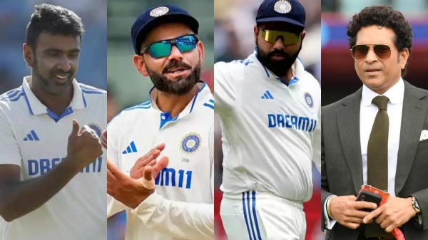 Sachin Tendulkar Shubman Gill Ravichandran Ashwin Indian cricket Team