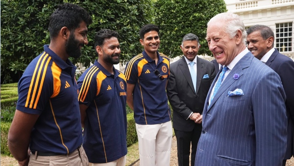 Britain King Charles III Meets Indian cricketers