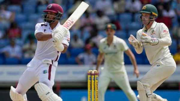 WI vs AUS Test Match Usman Khawaja Kraigg Brathwaite
