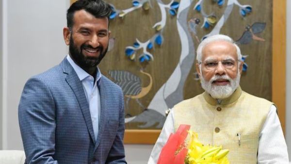 PM Narendra Modi Cheteshwar Pujara