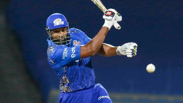 CPL 2025 Vintage Pollard hits 7 Sixes in 8 Balls became a Treat for Mumbai Indians Fans