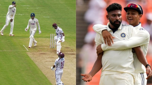IND vs WI West Indies Crumbles to 162 All Out Siraj Bumrah Pace Attack Dominates First Innings in Ahmedabad Test