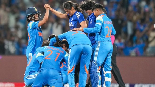 IND vs AUS Women World Cup Semi Final Mumbai Crowd Roars for India Women Historic Win Against Australia