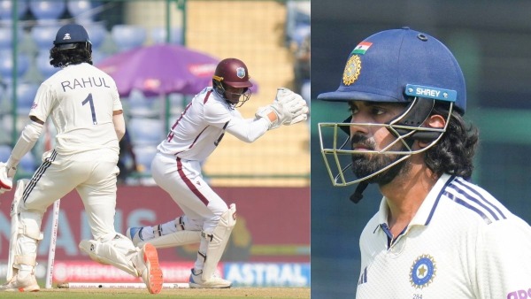 IND vs WI KL Rahul Throws Away his Wicket aiming for a Six in 2nd Test against West Indies