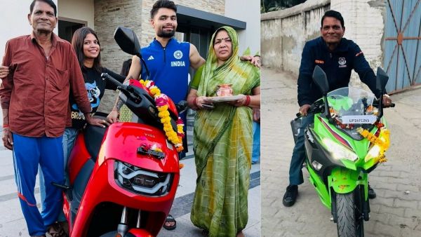 Rinku Singh Showers Love to his sister Neha after hitting winning runs in Asia Cup 2025 final