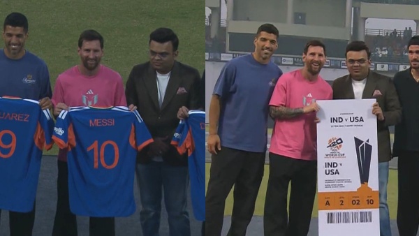 Jay Shah s Gift Stuns Messi T20 World Cup Ticket Presented in Touching Delhi Moment
