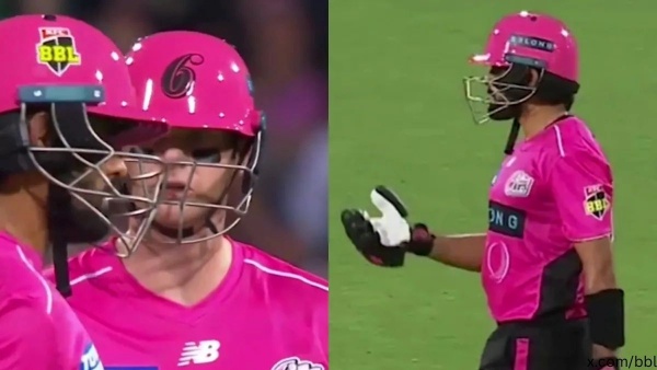 Steve Smith Refuses Single Smashes 32 Runs in One Over Frustrated Babar Azam Hits Boundary Cushion in BBL