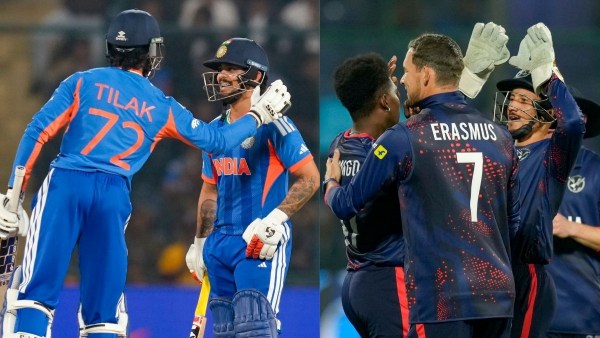 IND vs NAM T20 World Cup 2026 Ishan Kishan Fires but Captain Gerhard Erasmus Stuns India with Late Wicket Haul