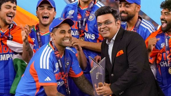 IND vs NZ Suryakumar Yadav Jay Shah and Gautam Gambhir Visit Hanuman Temple with T20 World Cup Trophy