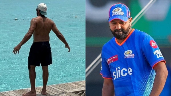 Rohit Sharma s Maldives Fitness Video creates buzz Shirtless Running Clip Breaks the Internet