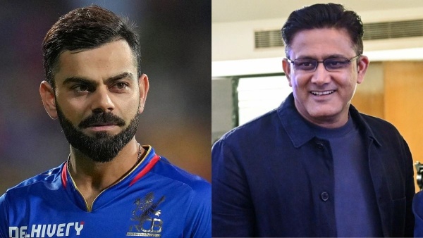 Virat Kohli Hugs Anil Kumble before IPL 2026 opener RCB vs SRH at Chinnaswamy stadium