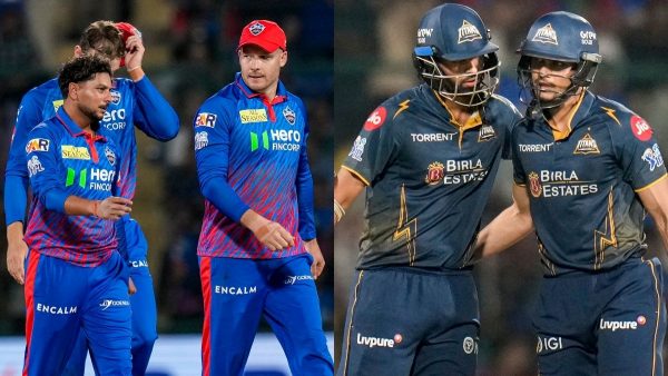 DC vs GT Shubman Gill Jos Buttler and Washington Sundar Power Gujarat Titans to Massive 210