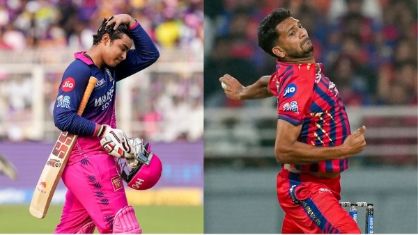 IPL 2026 Mohsin Khan Silences Vaibhav Suryavanshi with Masterclass Over in LSG vs RR match