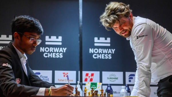 Praggnanandhaa Defeats World No 1 Magnus Carlsen Once Again during Norway Chess 2026 tournament