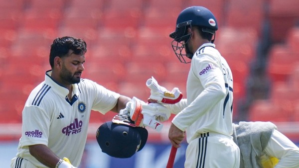 IND vs AFG Rishabh Pant Hits Six Smashes Drone Camera Down on Day 2 of Afghanistan Test IND vs AFG Rishabh Pant Hits Six Smashes Drone Camera Down on Day 2 of Afghanistan Test