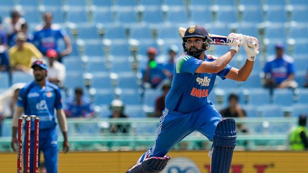 Rohit Sharma batting during his milestone 14 000 run innings Rohit Sharma batting during his milestone 14 000 run innings