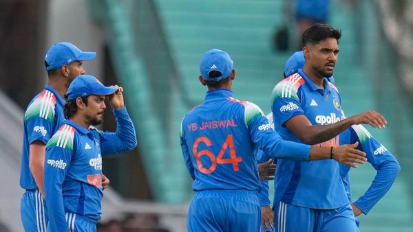Gurnoor Brar bowling against Afghanistan cricket team