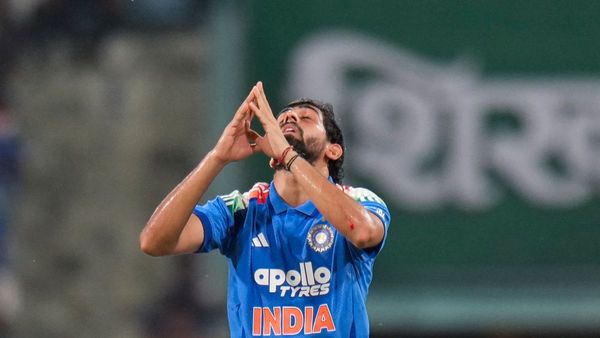Prince Yadav celebrates his first international wicket against Afghanistan Prince Yadav celebrates his first international wicket against Afghanistan