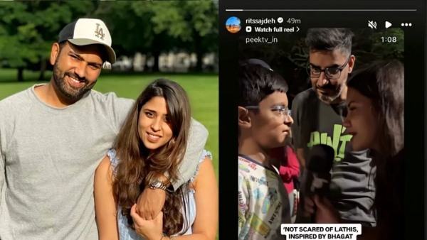 Rohit Sharma s Wife Ritika Sajdeh Shares Video Supporting Delhi Student Protests Rohit Sharma s Wife Ritika Sajdeh Shares Video Supporting Delhi Student Protests