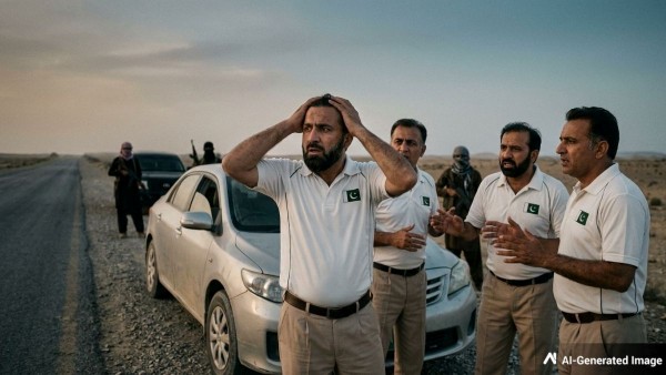 Pakistan cricket umpire s vehicle hijacked in Pakistan when they travelled to Balochistan