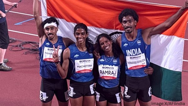 Asian Games 2026 India Clinches Silver in 4x400m Mixed Relay by 0 08 Seconds Asian Games 2026 India Clinches Silver in 4x400m Mixed Relay by 0 08 Seconds