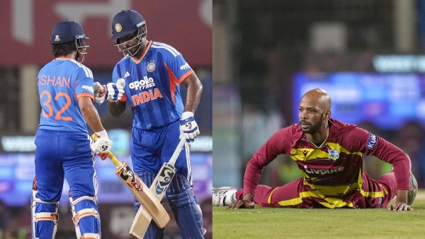 IND vs WI Sanju Samson And Tilak Varma Shine As India Post Massive 249-Run Target Against West Indies In 2nd T20I IND vs WI Sanju Samson And Tilak Varma Shine As India Post Massive 249-Run Target Against West Indies In 2nd T20I