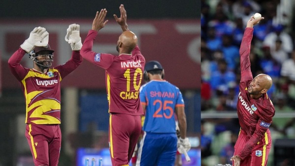 IND vs WI Roston Chase gave 6 runs an Over in a T20I where 501 runs were scored IND vs WI Roston Chase gave 6 runs an Over in a T20I where 501 runs were scored