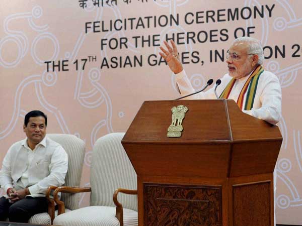 ఆసియా గేమ్స్ పతక విజేతలను సన్మానించిన ప్రధాని మోడీ 