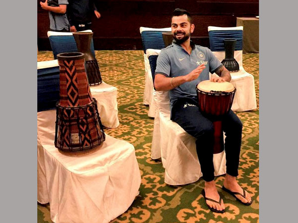 Virat Kohli, MS Dhoni and Team India bond over drums 