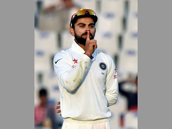 కోహ్లీ సైతం నోరుకు వేలు అడ్డం పెట్టుకొని ప్రతీకారం