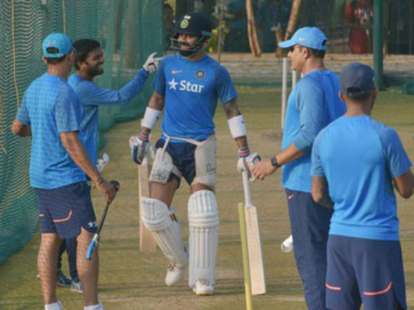 రాగానే ప్రాక్టీస్ మొదలు పెట్టిన కోహ్లీ