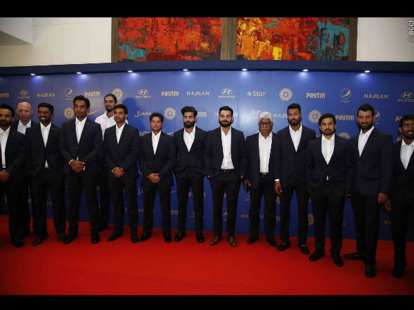 బీసీసీఐ వార్షిక అవార్డుల వేడుకకు హాజరైన టీమిండియా