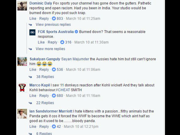 ఫాక్స్ స్పోర్ట్స్ పోల్‌పై ప్యాన్స్